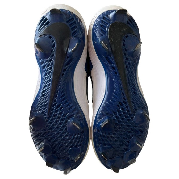 Nike Cleats Mens 7 Metal Huarache Elite 2 Low Baseball White Blue AJ6873-104
